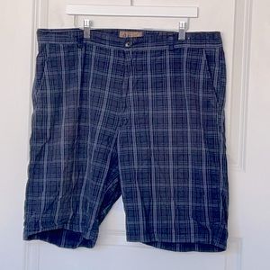 Blue Pronto Uomo Men’s Plaid Shorts 40